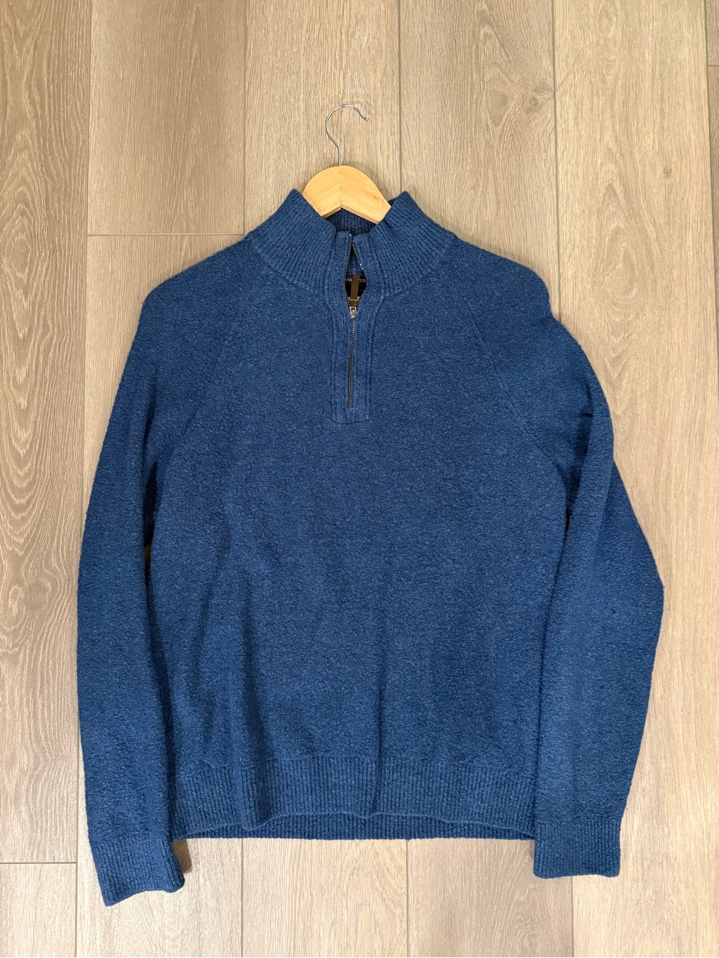 Banana Republic Blue Zip-Neck Sweater